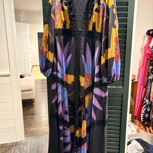 Colorful Patterned Maxi Dress